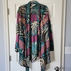 Sacred Threads Womens Bohemian Open Front Cardigan